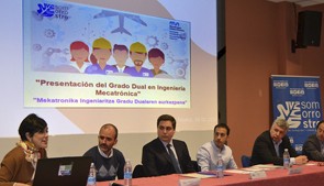 Mondragon Unibertsitatea y el Centro Somorrostro presentan al tejido empresarial de Bizkaia el modelo dual de Ingeniería Mecatrónica