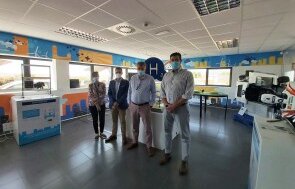 Representantes de Somorrostro visitan la Fundación Hidrógeno Aragón