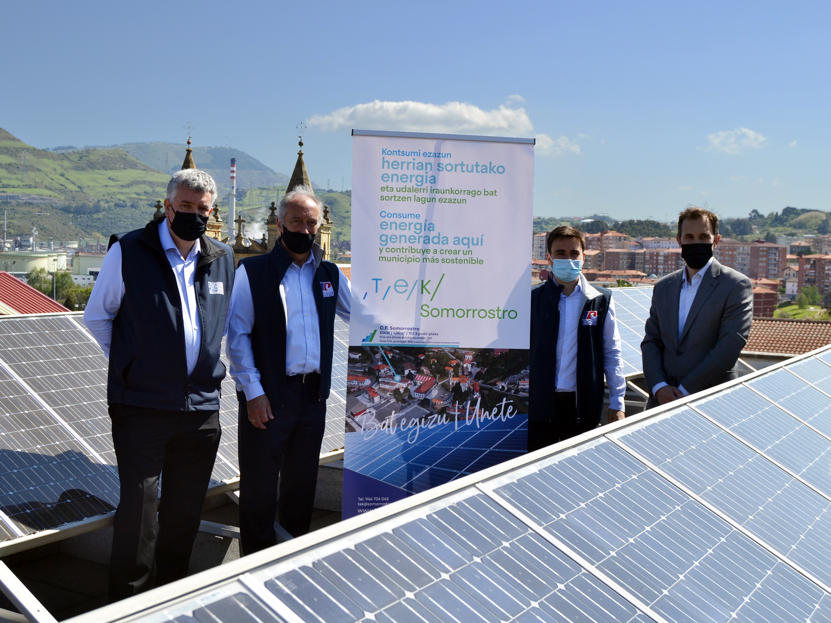 El Centro de Formación Somorrostro y Edinor lanzan la primera Comunidad Energética Escolar en Euskadi