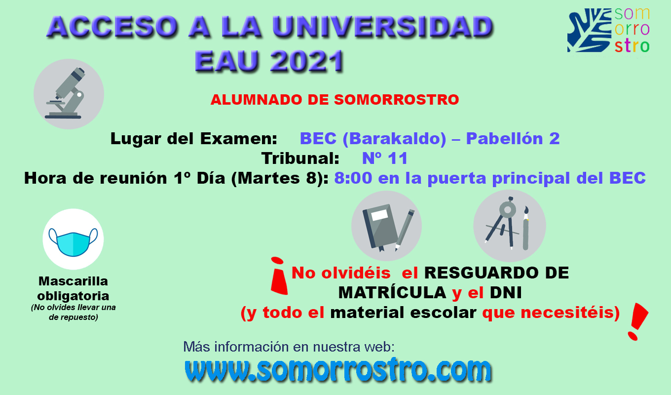 University Access Examination (Selectividad) 2021