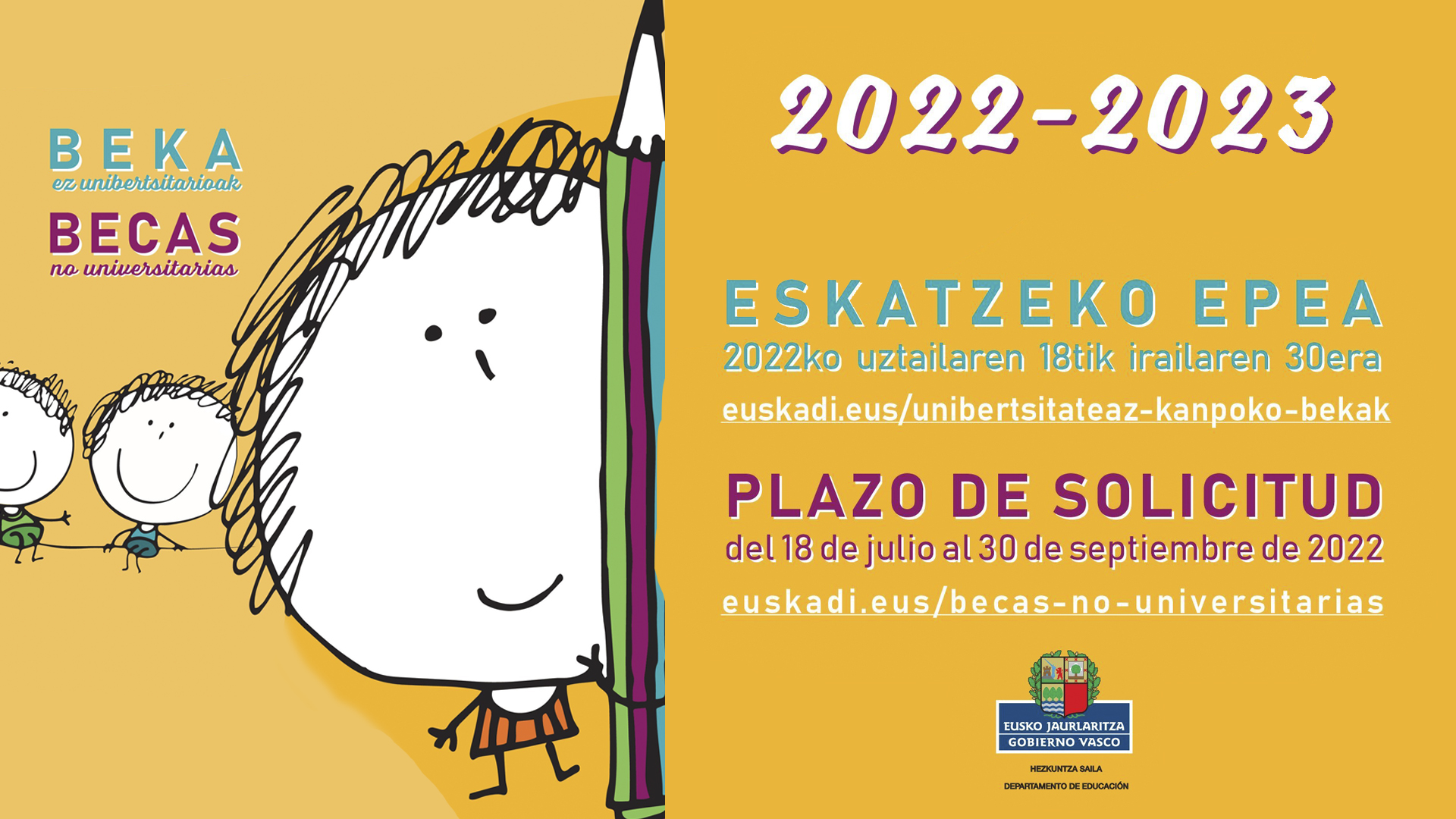 Beka ez unibertsitarioak 2022-2023