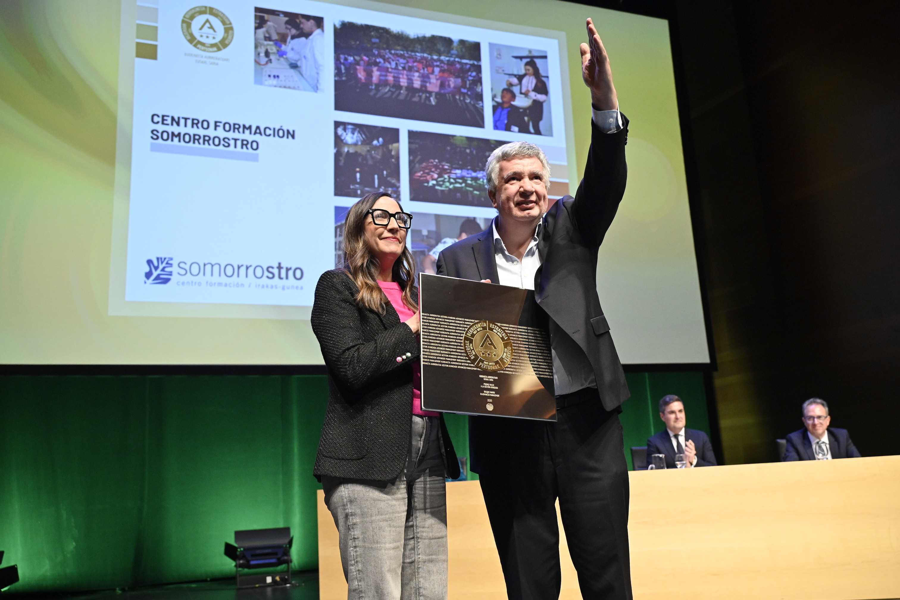 Somorrostro hace historia y se convierte en el primer centro educativo vasco en lograr la A de Oro y el Premio Vasco de Gestión Avanzada en todos los elementos