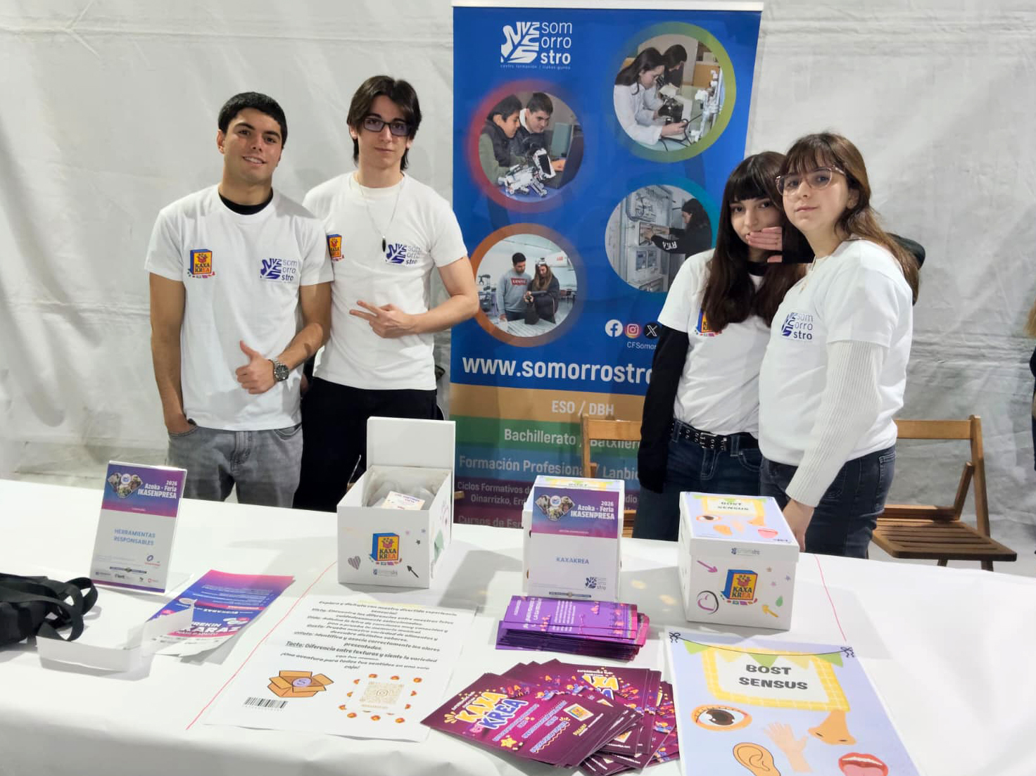 Somorrostro participa en Ikasenpresa 2026 y muestra el talento emprendedor de su alumnado en Eibar