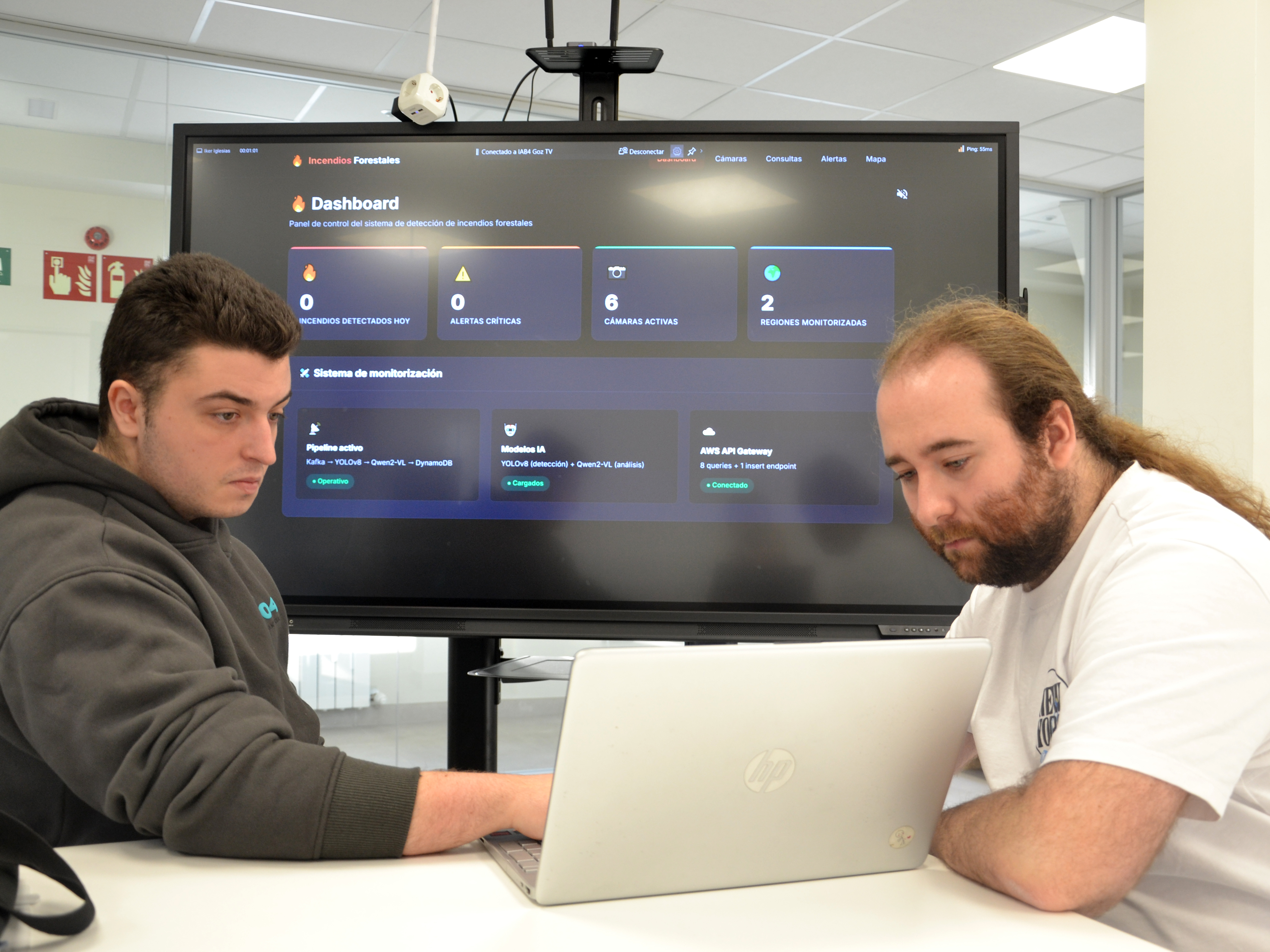 El alumnado de IA y Big Data desarrolla un sistema inteligente para detectar incendios forestales con drones